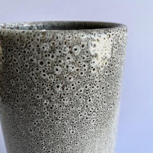 Vaso de Cerâmica Esmaltada para Arranjo Quail