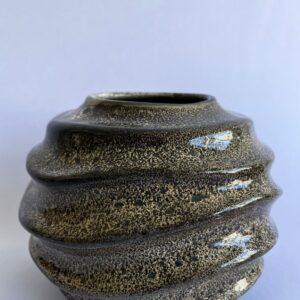 Cachepô de Cerâmica Esmaltada Waves Sand