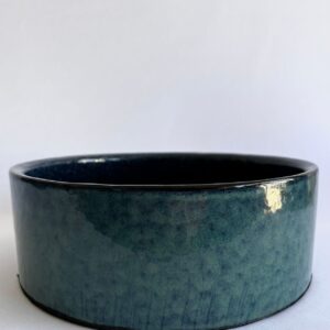 Cachepô de Cerâmica Esmaltada Cuia Acqua