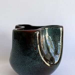 Vaso de Cerâmica Esmaltada Ressona Arranjo