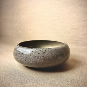 Cachepô de Cerâmica Esmaltada Cuia Sand Liso