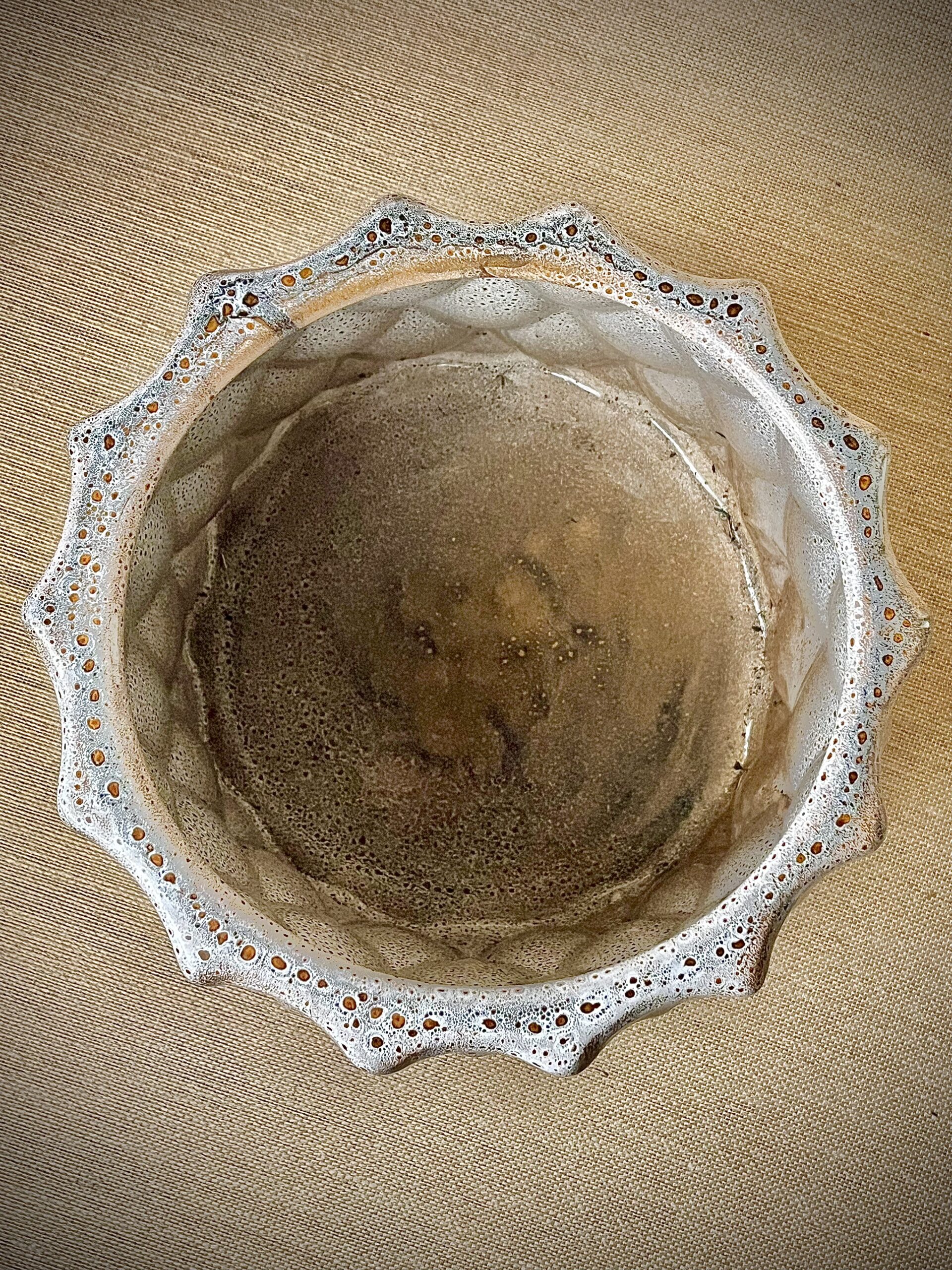 Cachepô de Cerâmica Esmaltada Matelassê Sand Quail - Imagem 6