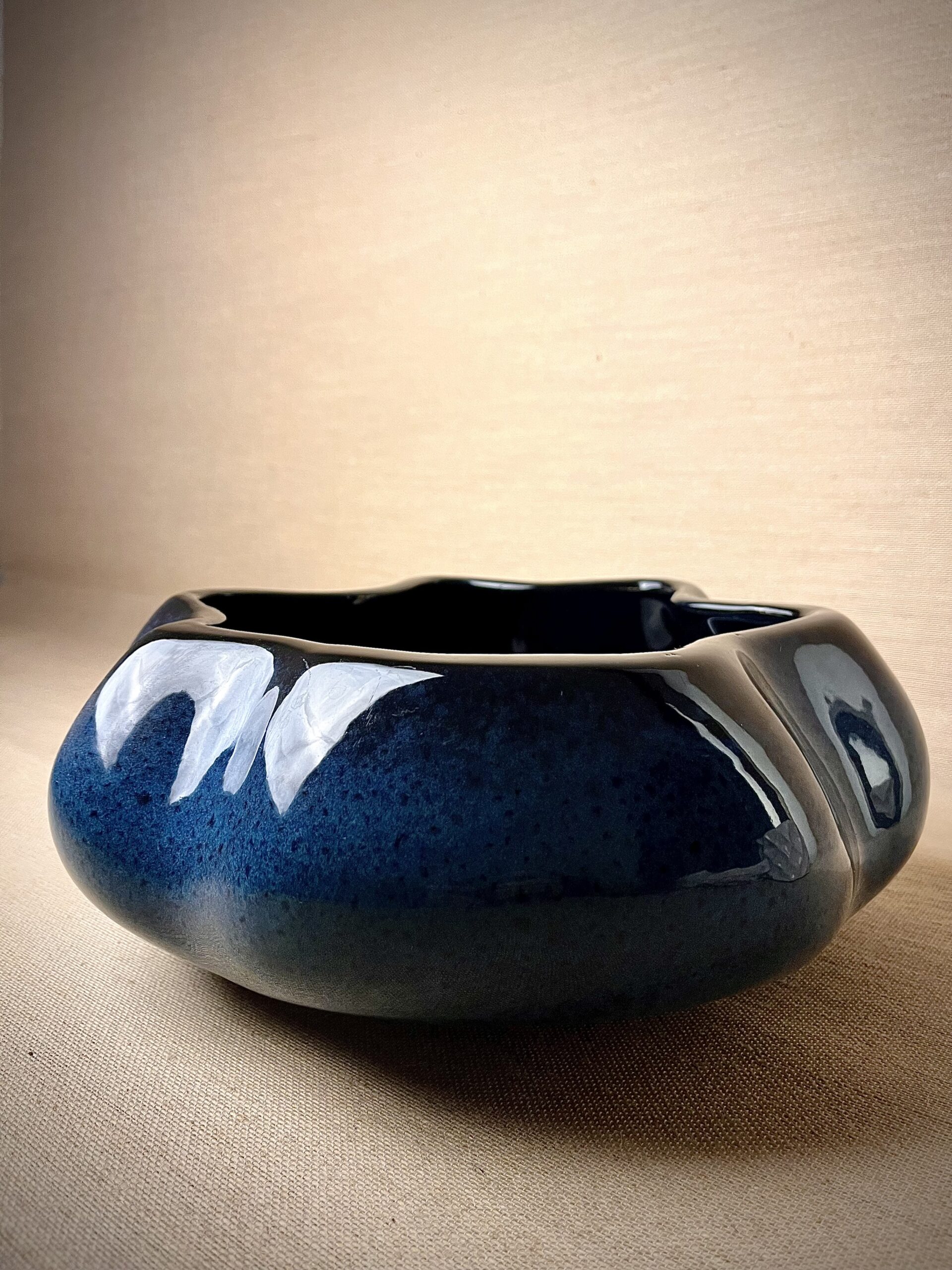 Cachepô de Cerâmica Esmaltada Cuia Acqua Esuro Waves - Imagem 5