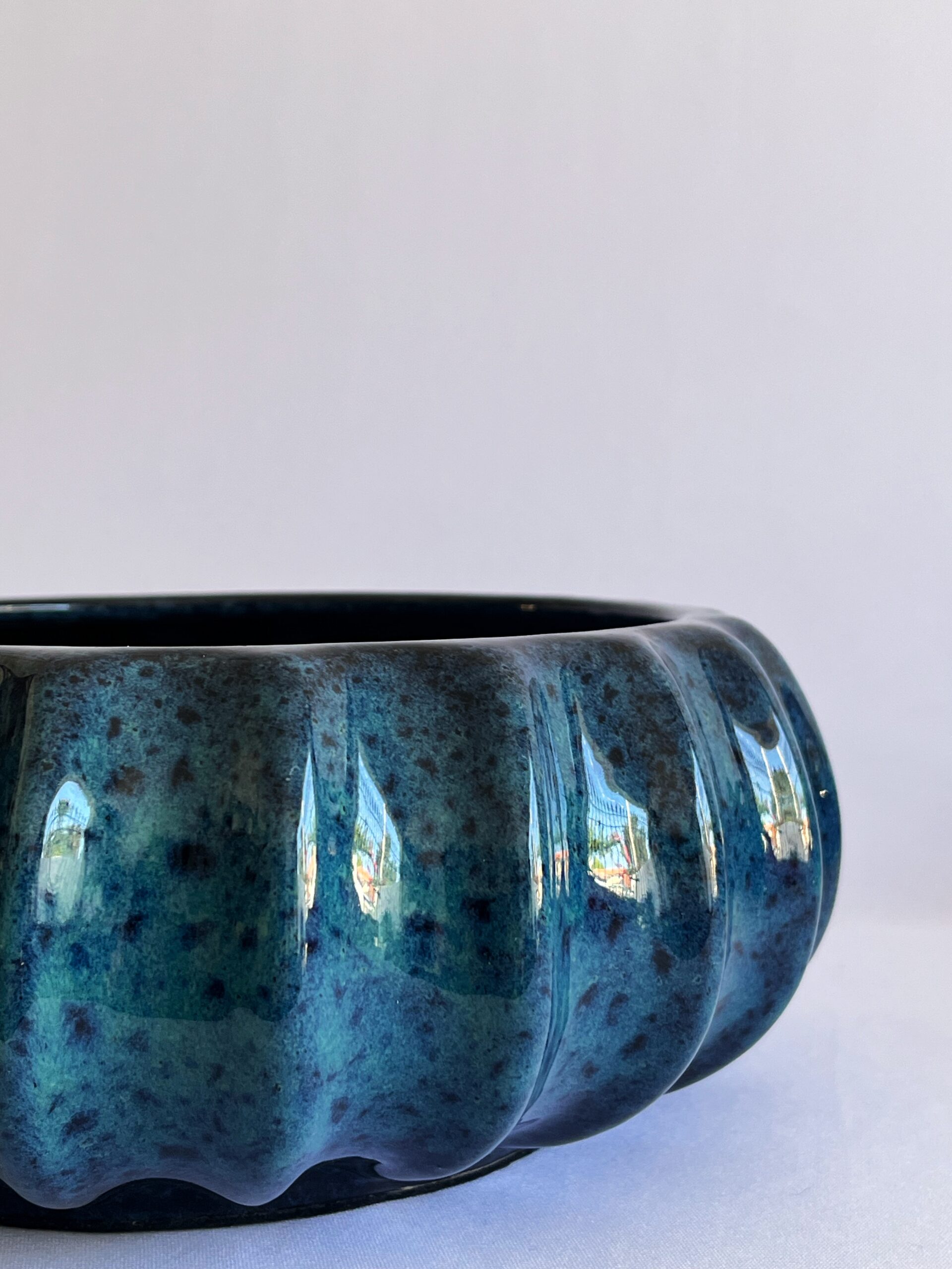 Cachepô de Cerâmica Esmaltada Cuia Acqua Esuro Moranga - Imagem 3