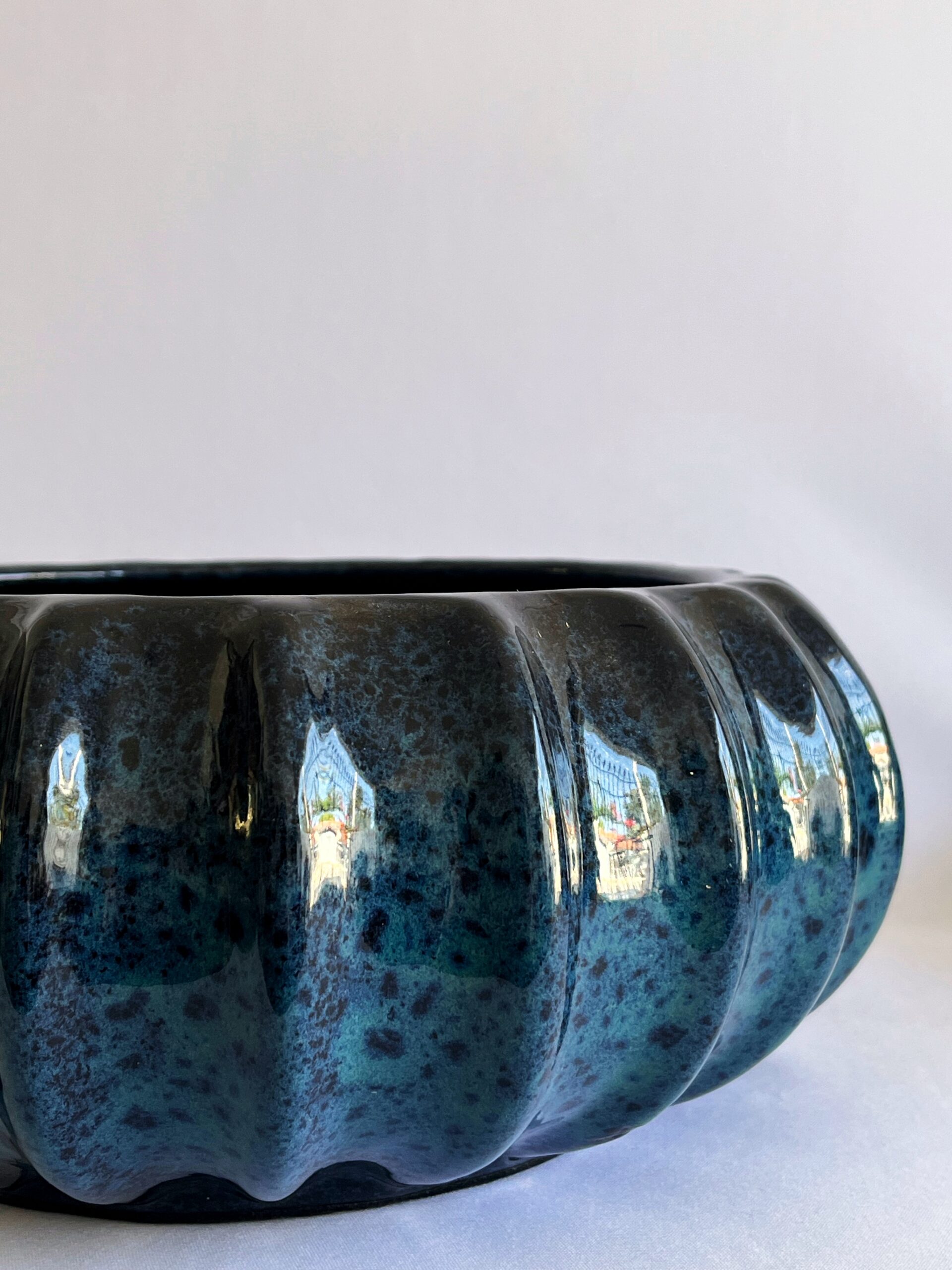 Cachepô de Cerâmica Esmaltada Cuia Acqua Esuro Moranga - Imagem 2