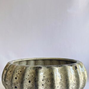 Cachepô de Cerâmica Esmaltada Cuia Quail Moranga