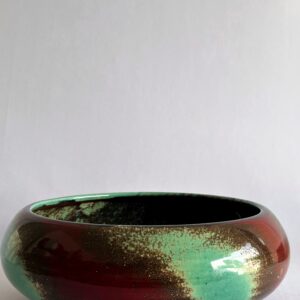 Cachepô de Cerâmica Esmaltada Cuia Ressona Liso