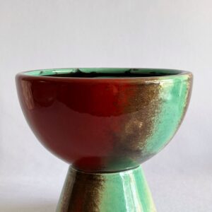 Cachepô de Cerâmica Esmaltada Taça Esférica Ressona