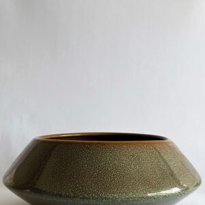 Cachepô de Cerâmica Esmaltada Cuia Nave Aladim