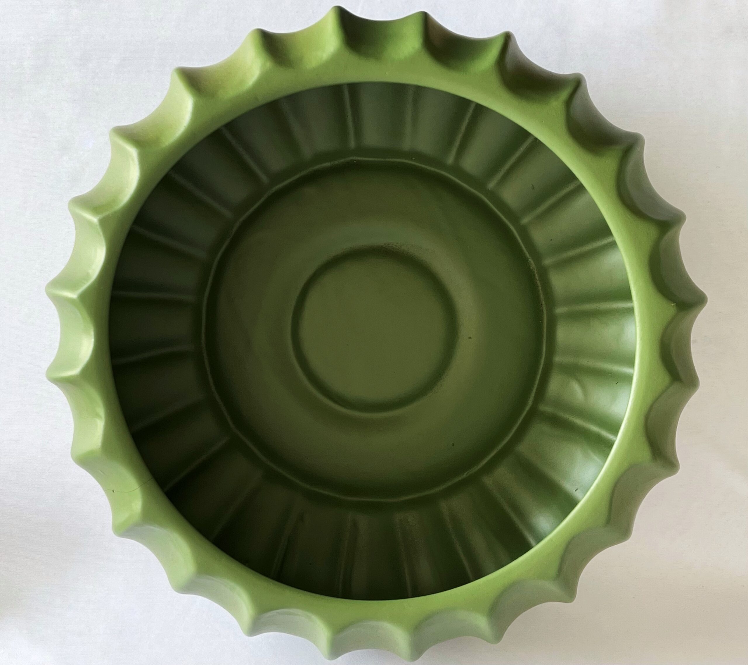 Cachepô de Cerâmica Fosca Cuia Verde Oliva Moranga - Imagem 3