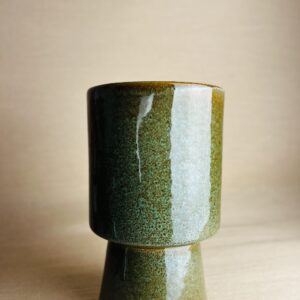Cachepô Taça Cilíndrica Slim Verde Aladim