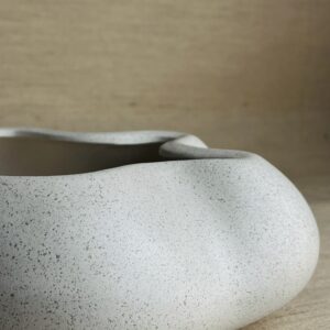 Cachepô Cuia M White-Fendi Waves