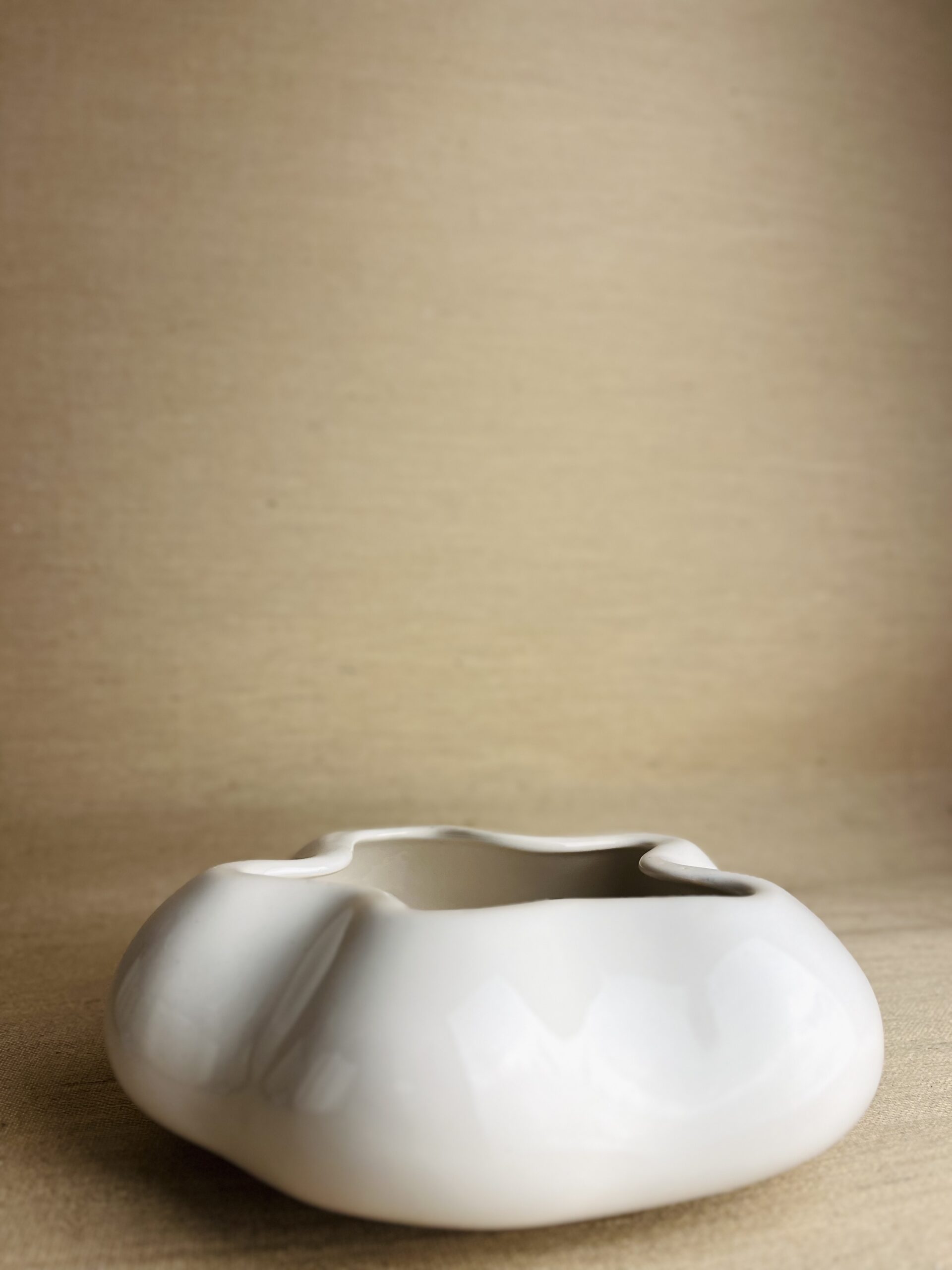 Cachepô Cuia M Off White Waves