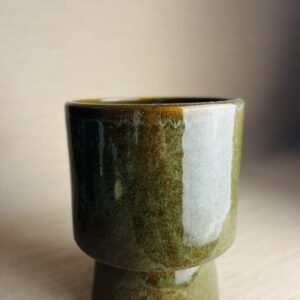 Cachepô Taça Cilíndrica Verde Aladim
